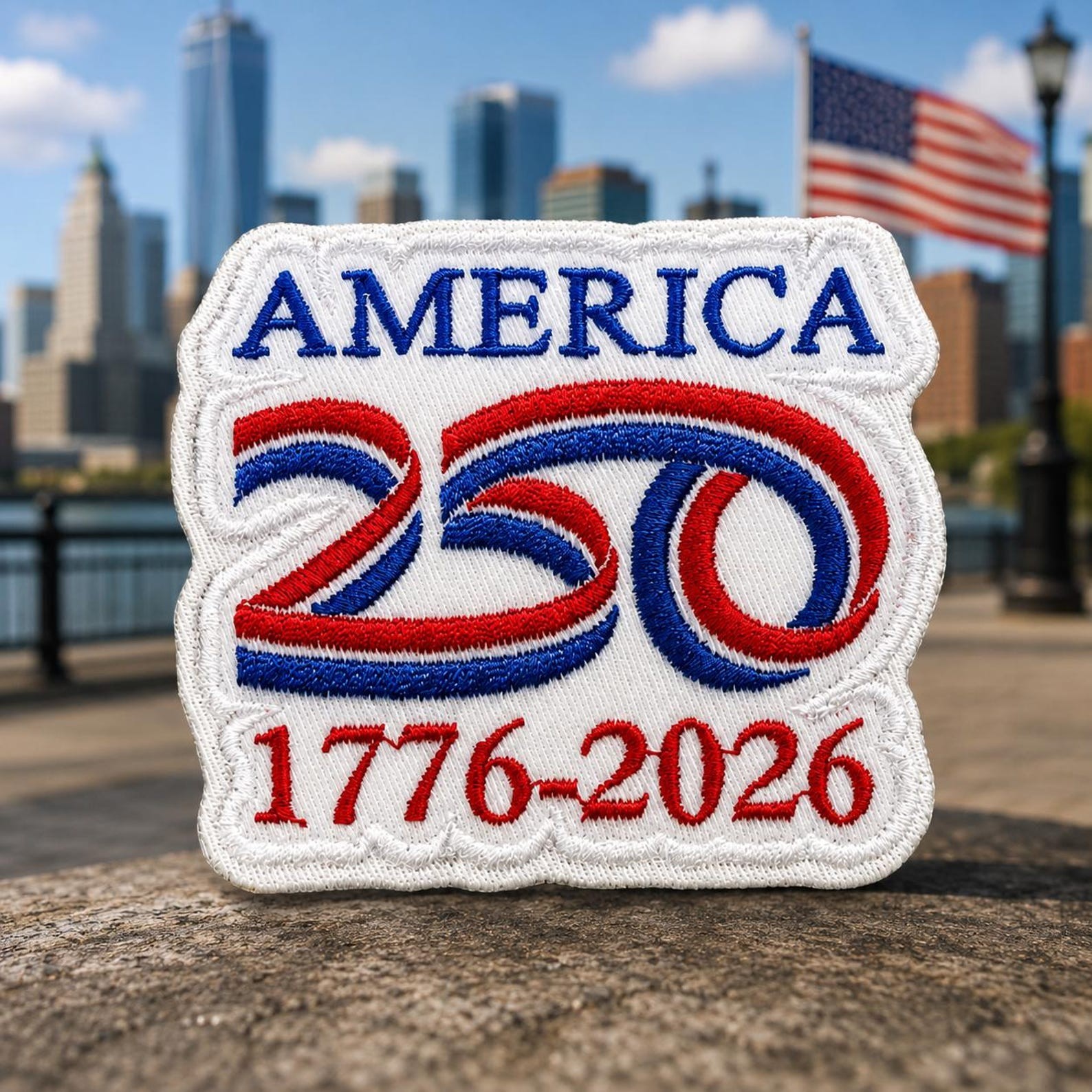 Embroidered America 250 Semiquincentennial Patch USA 250th Anniversary Patches