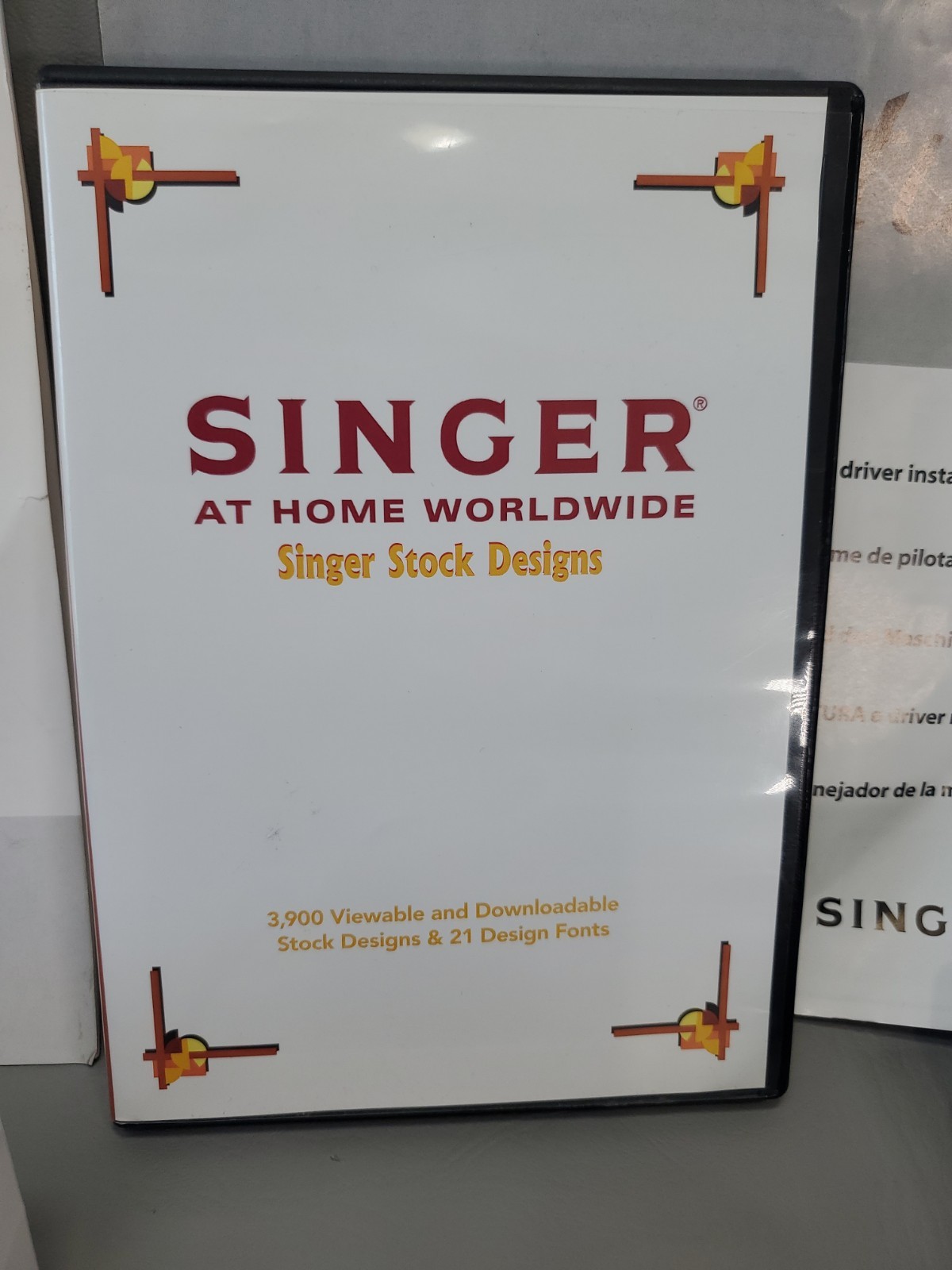 Singer Futura CE-250 Sewing Machine Embroidery Unit, Hoops, Manual, CDs + More