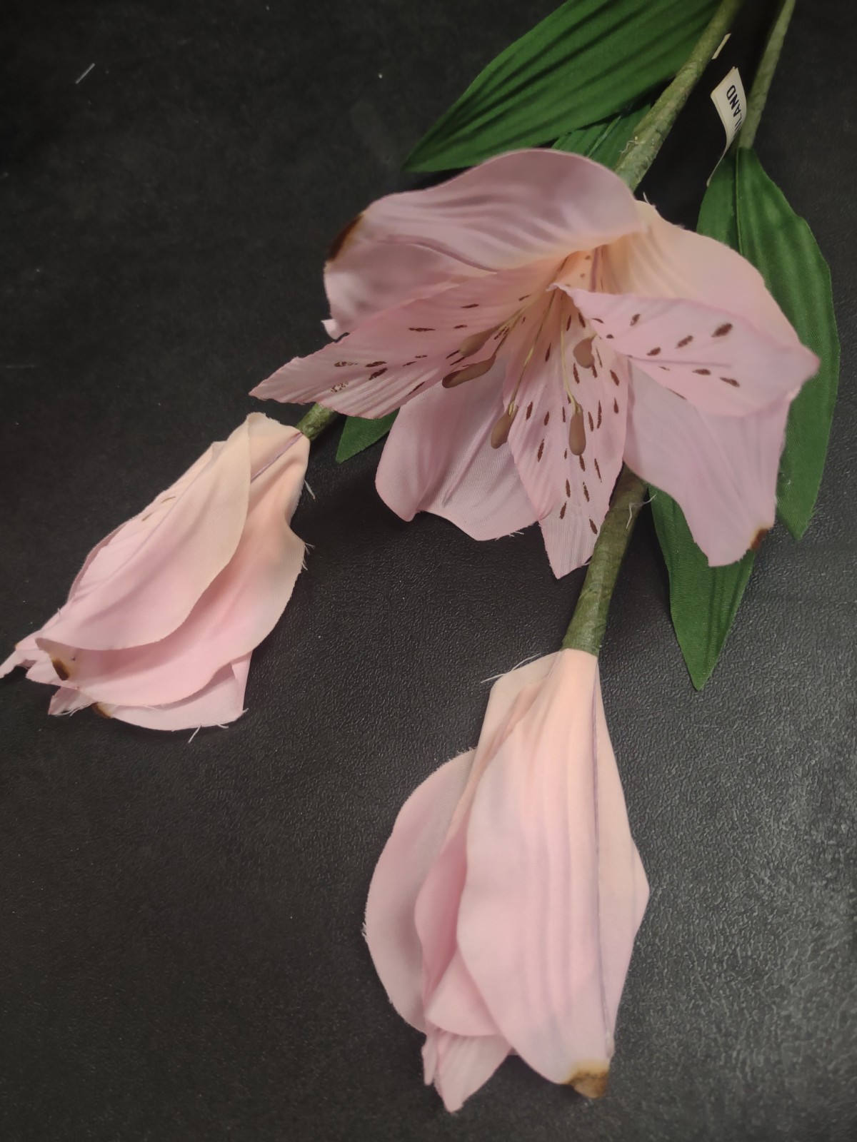 3/Set Vintage Stems: Jumbo Alstroemeria, 6″ Bloom, Silk Peruvian Lily/Alstro 18″