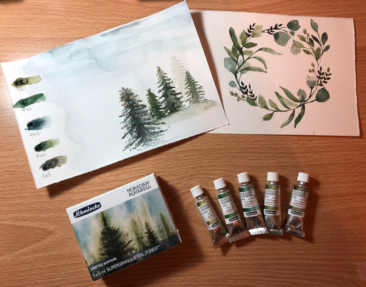 Schmincke Horadam Watercolor Super Granulating Sample Set | Assorted Colors