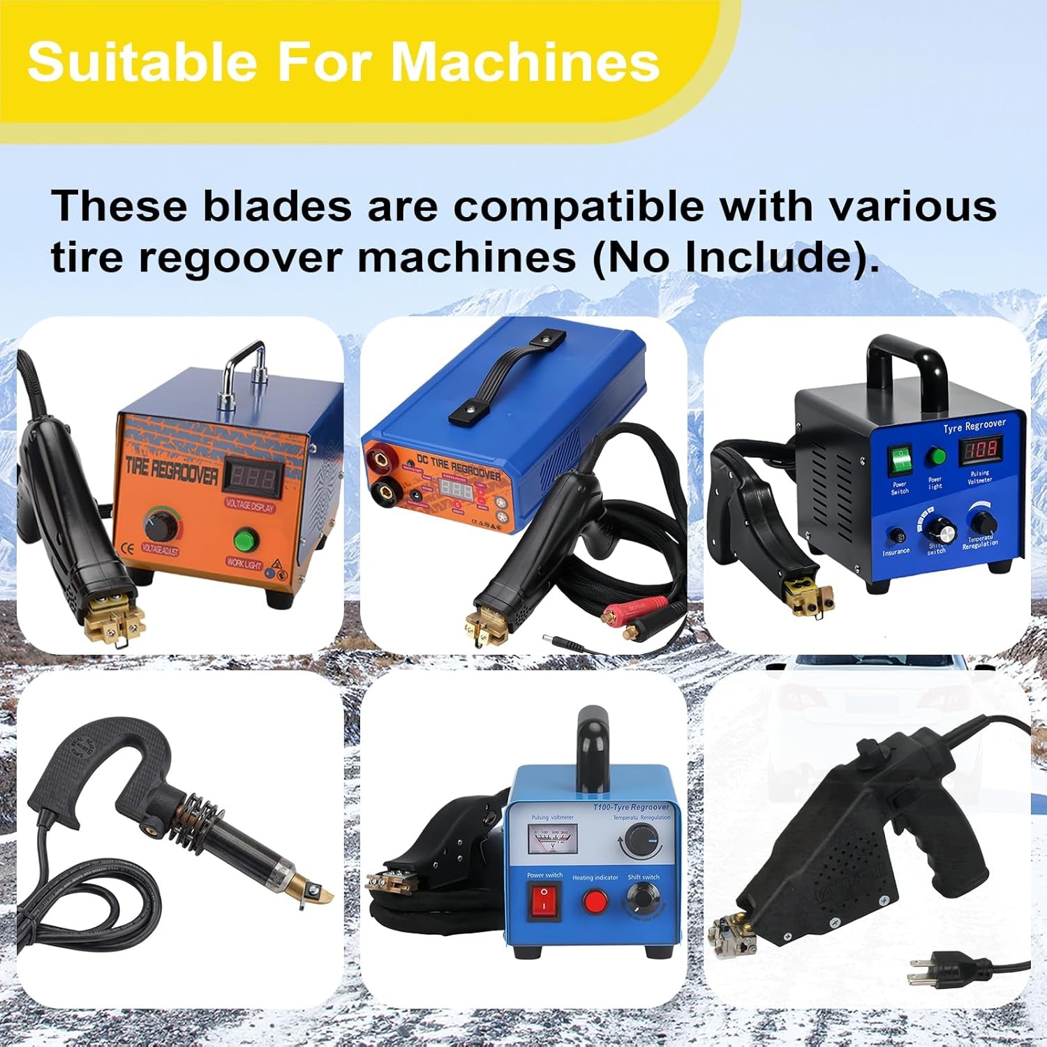 Upgraded Tire Groover Blades Set,Professional Tyre Regroover Blades,20-Piece