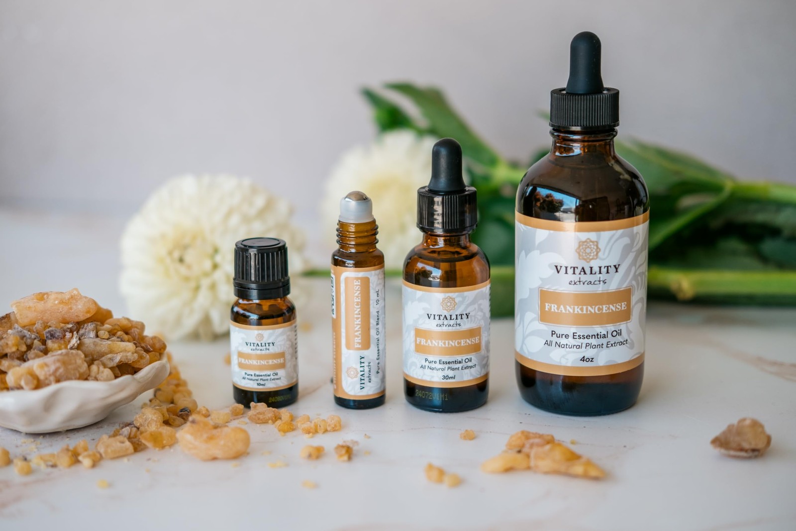 Vitality Extracts Frankincense Essential Oil – 0.33 Fl Oz (Pack of 1), Clear