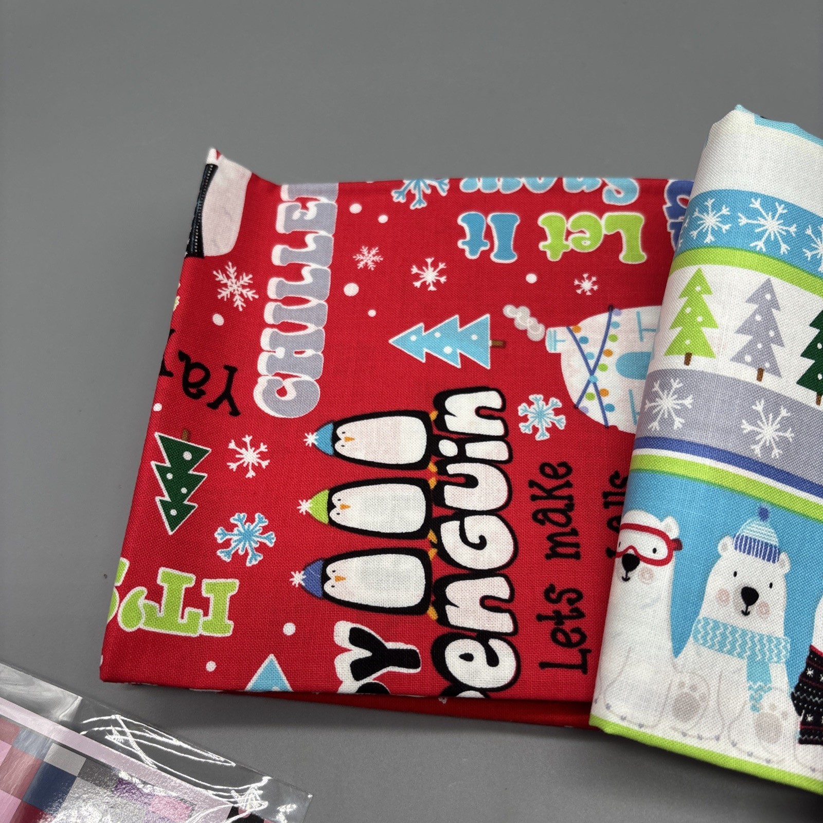 Villa Rosa Designs Odyssey Quilt Kit 37” X 45” Polar Bears Penguins Christmas