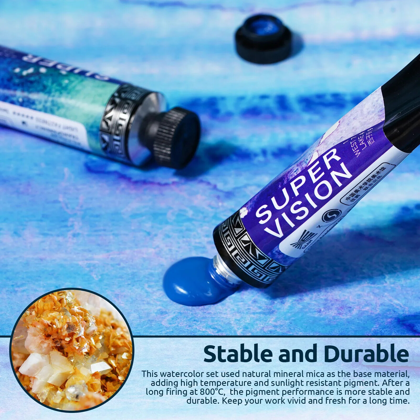 Super Vision Layered Watercolor Pigment Master-level WaterColor Paint 15ml Tubes