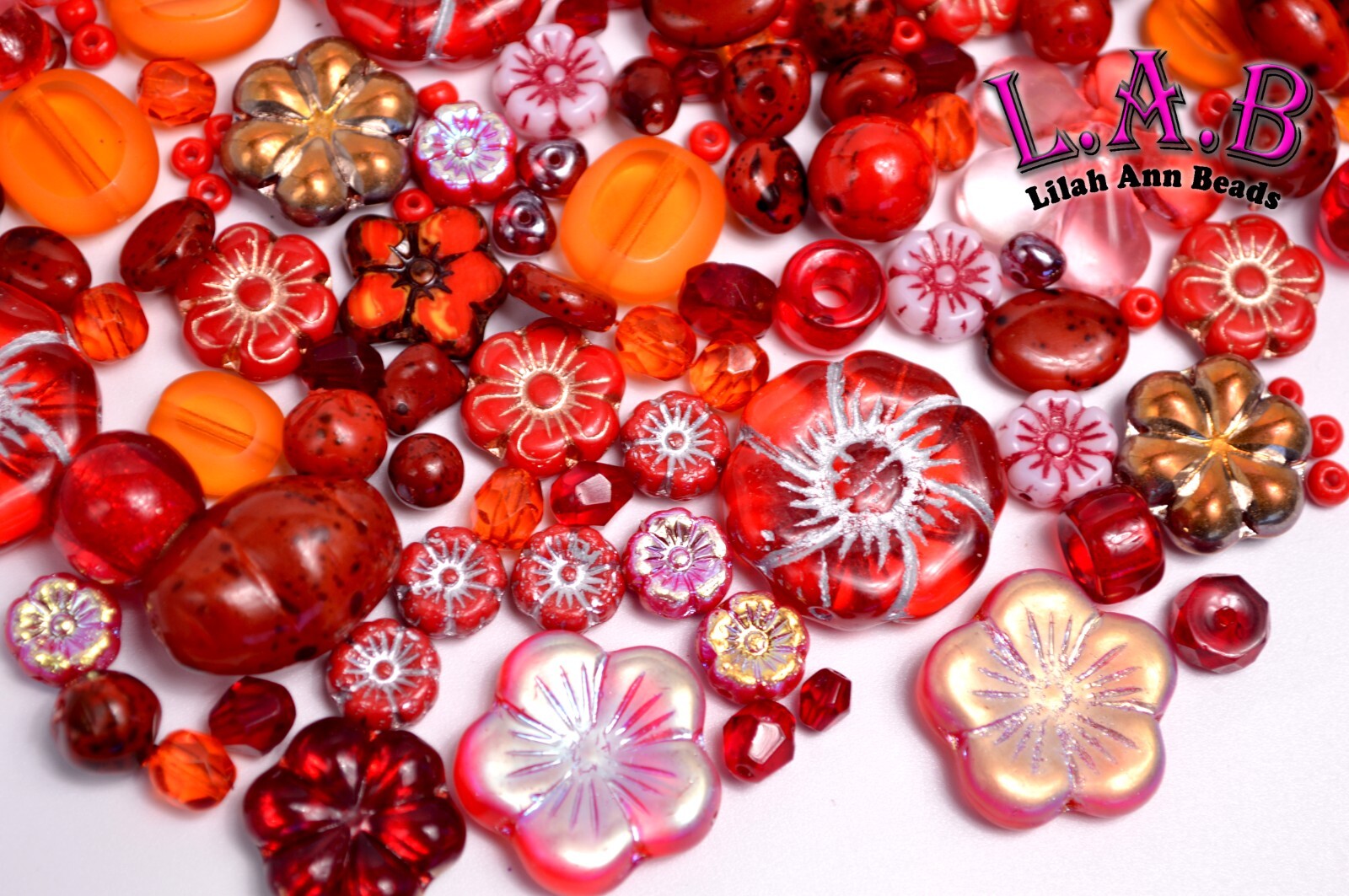 One Pound Fine Quality Czech Glass Bead Mix – 7 colors to choose from – CG900