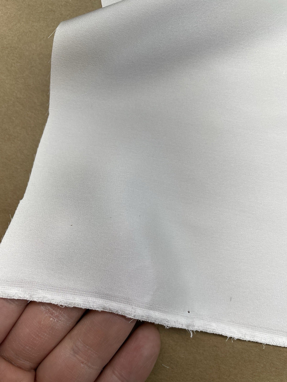 Charmeuse Fabric 100% Silk Ivory White, 54″ W, Per Yard