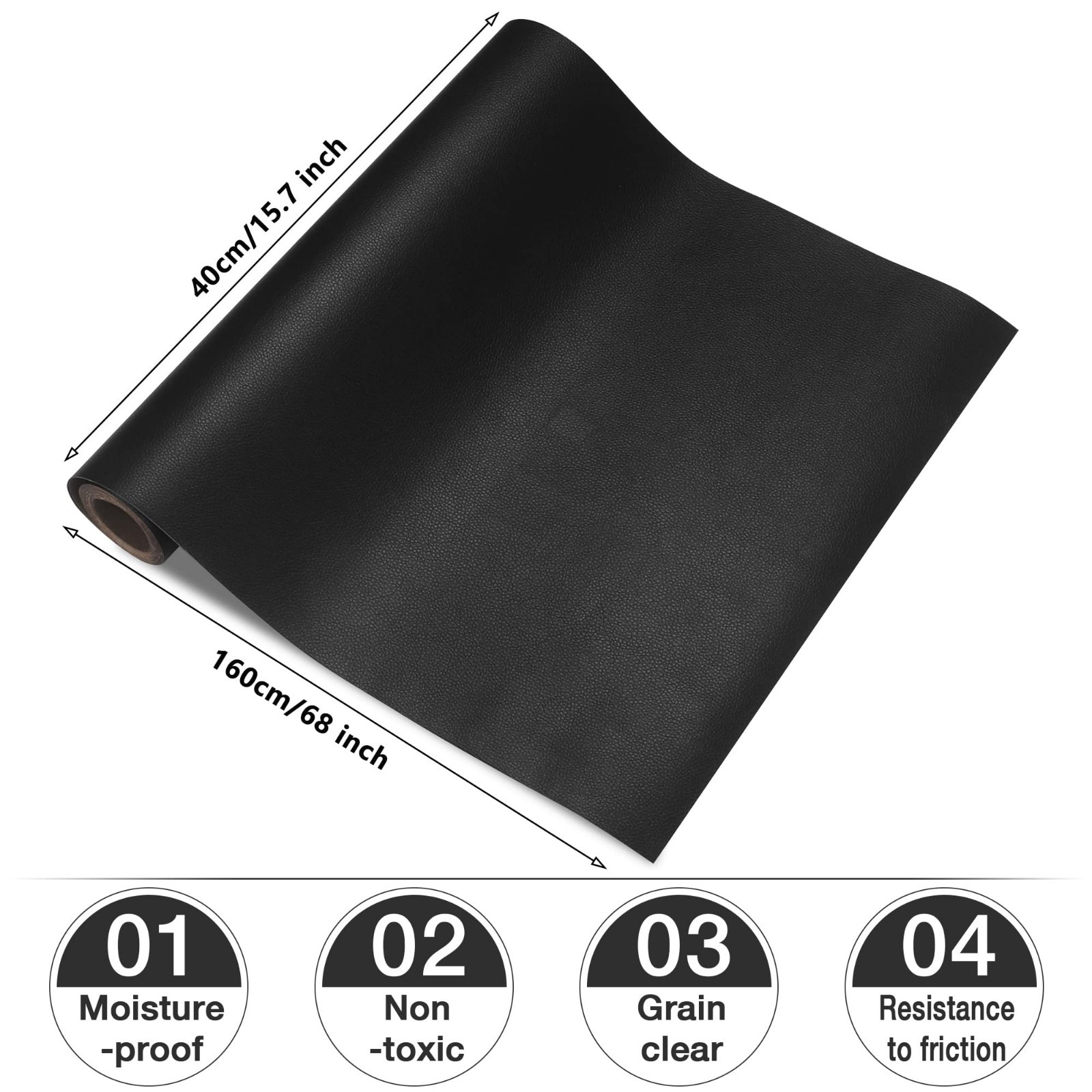 Self-Adhesive Leather Repair Patch Vinyl Repair Kit for Couch/Furniture/Sofas