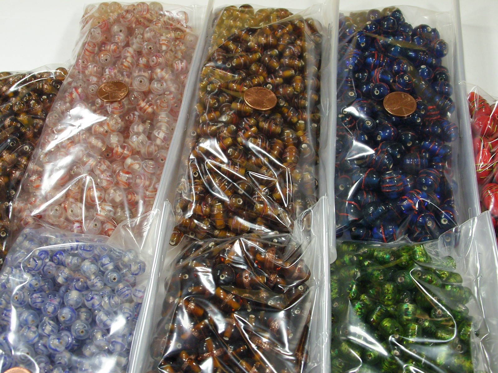 8 Pounds Assorted India Handmade Fancy Glass Beads Wholesale Bulk Lot (PK-1) ⭐