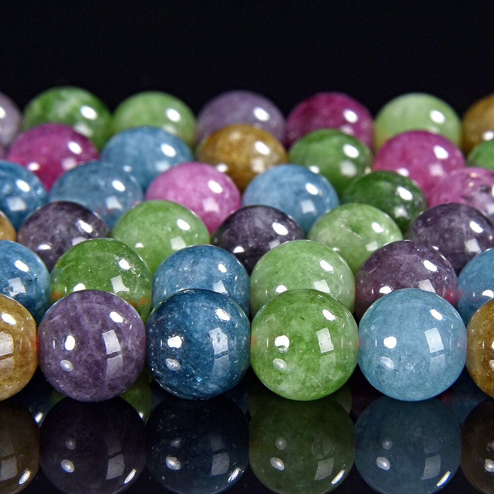 Multi Color Jade Gemstone Round 6MM 8MM 10MM Loose Beads (D561)