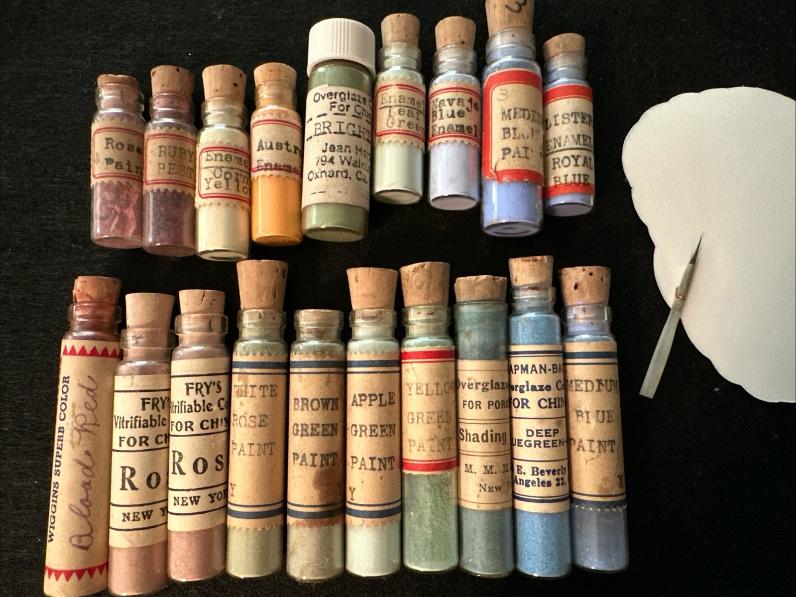 🎨 Vintage China Painting Overglaze Enamel Powder Lot 19 Lister’s Fry’s Chapman