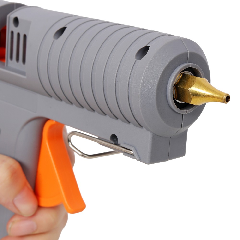 150W Adjustable Temp Hot Glue Gun, 6 Copper Nozzles 6 High Viscosity Glue Sticks