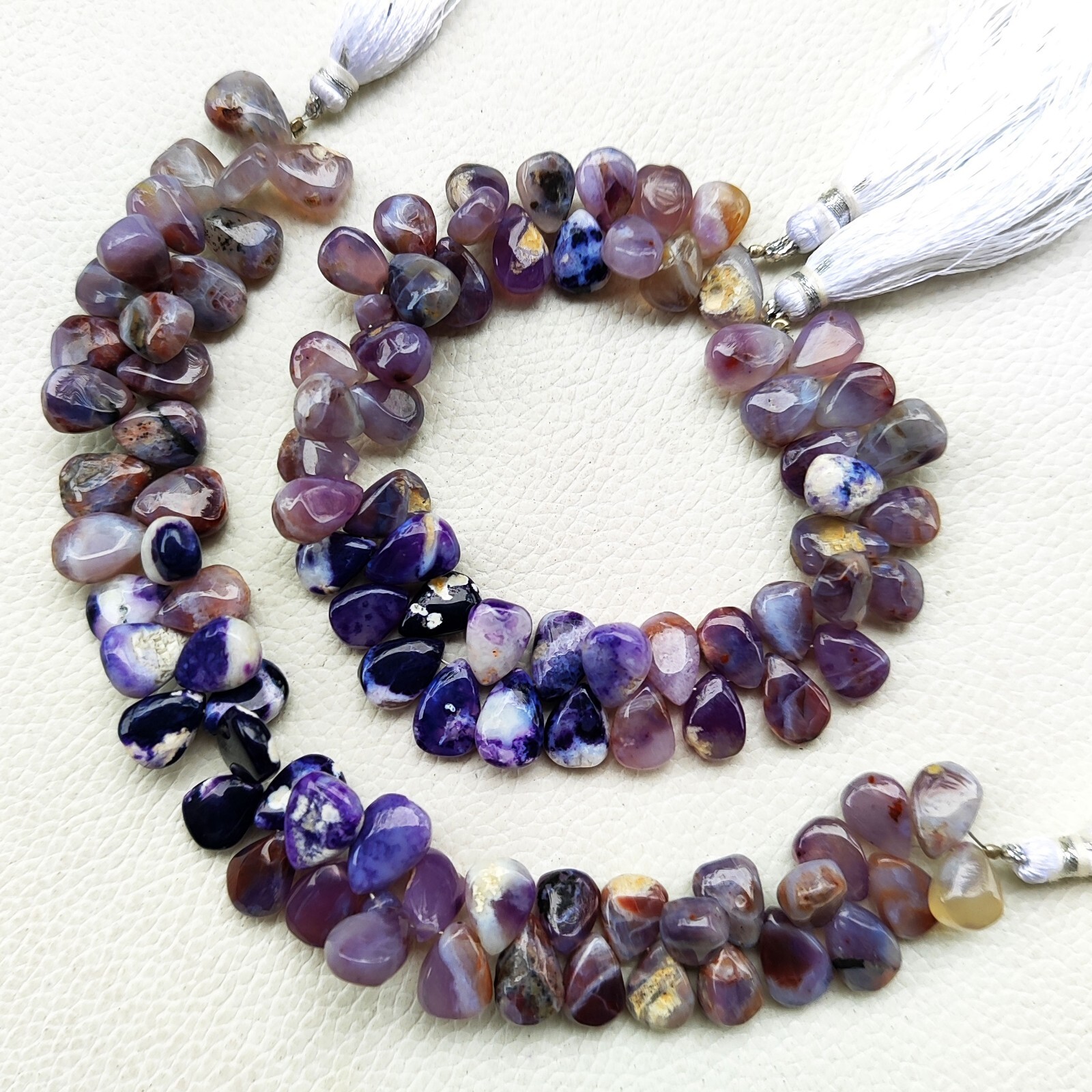 Natural Tiffany Opal Gemstone 12×9 mm Size Smooth Pear Shape Beads 8″ Strand