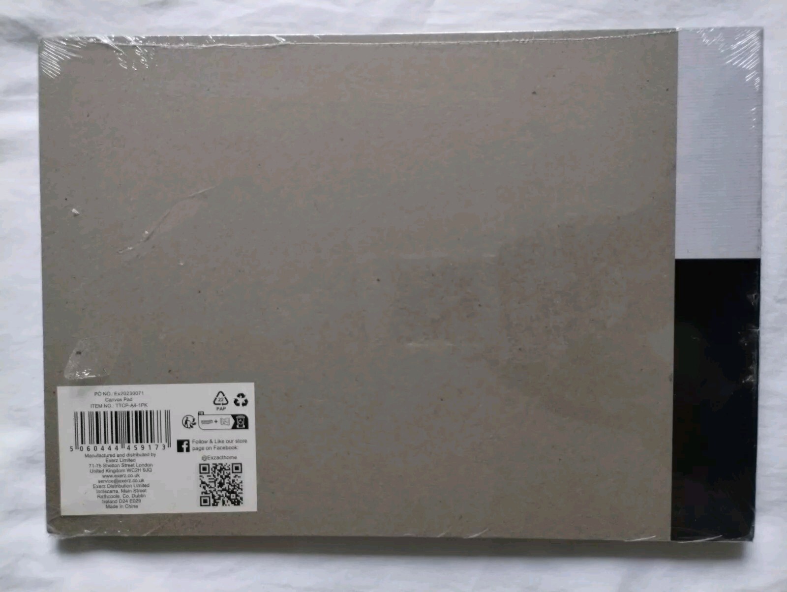 ARTME A4 Canvas Pad 10 Sheets / 280gsm / 100% Cotton / Triple Primed/ Acid Free