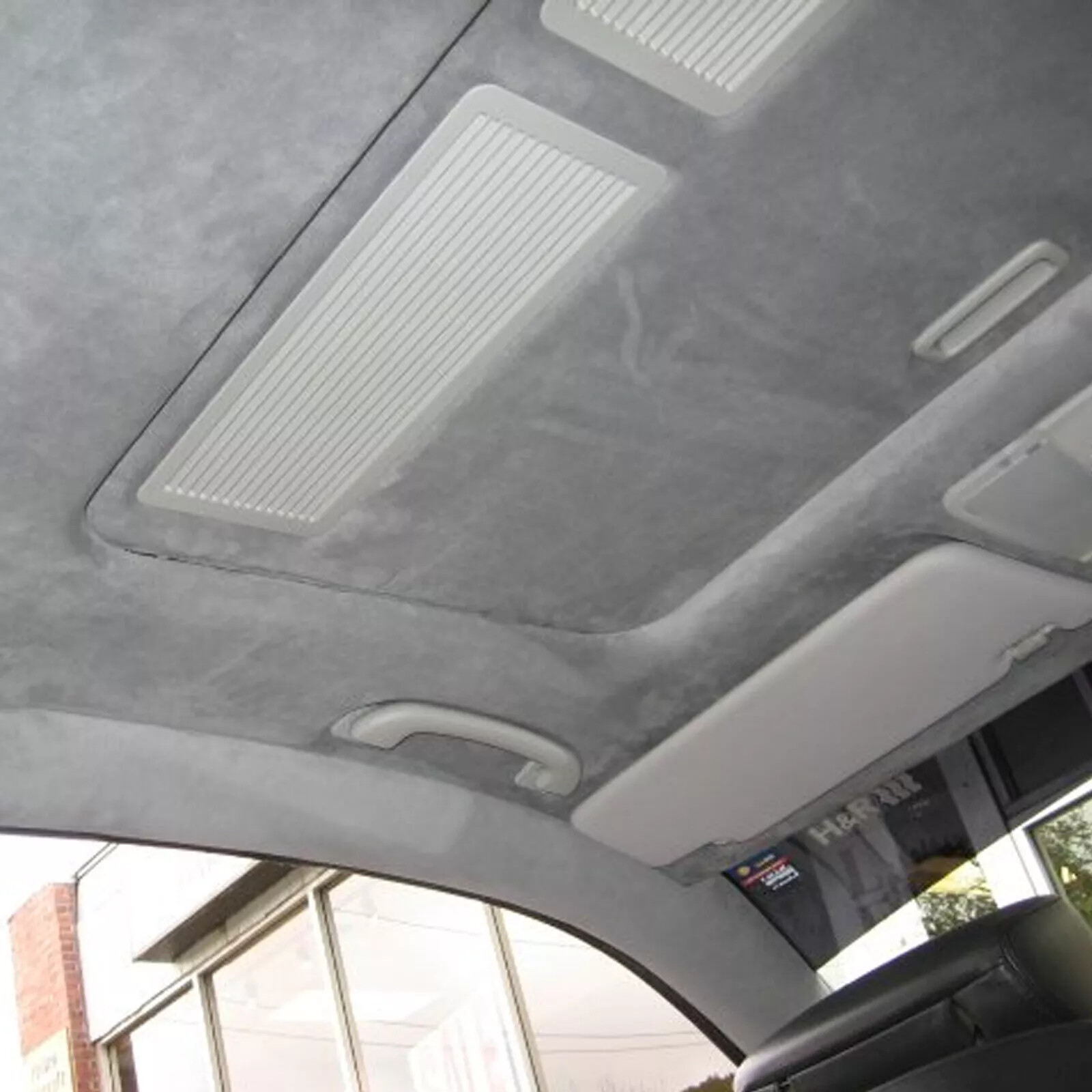 1/8″ Thick Suede Headliner Fabric Foam Back Auto Roof Repair Material Fireproof