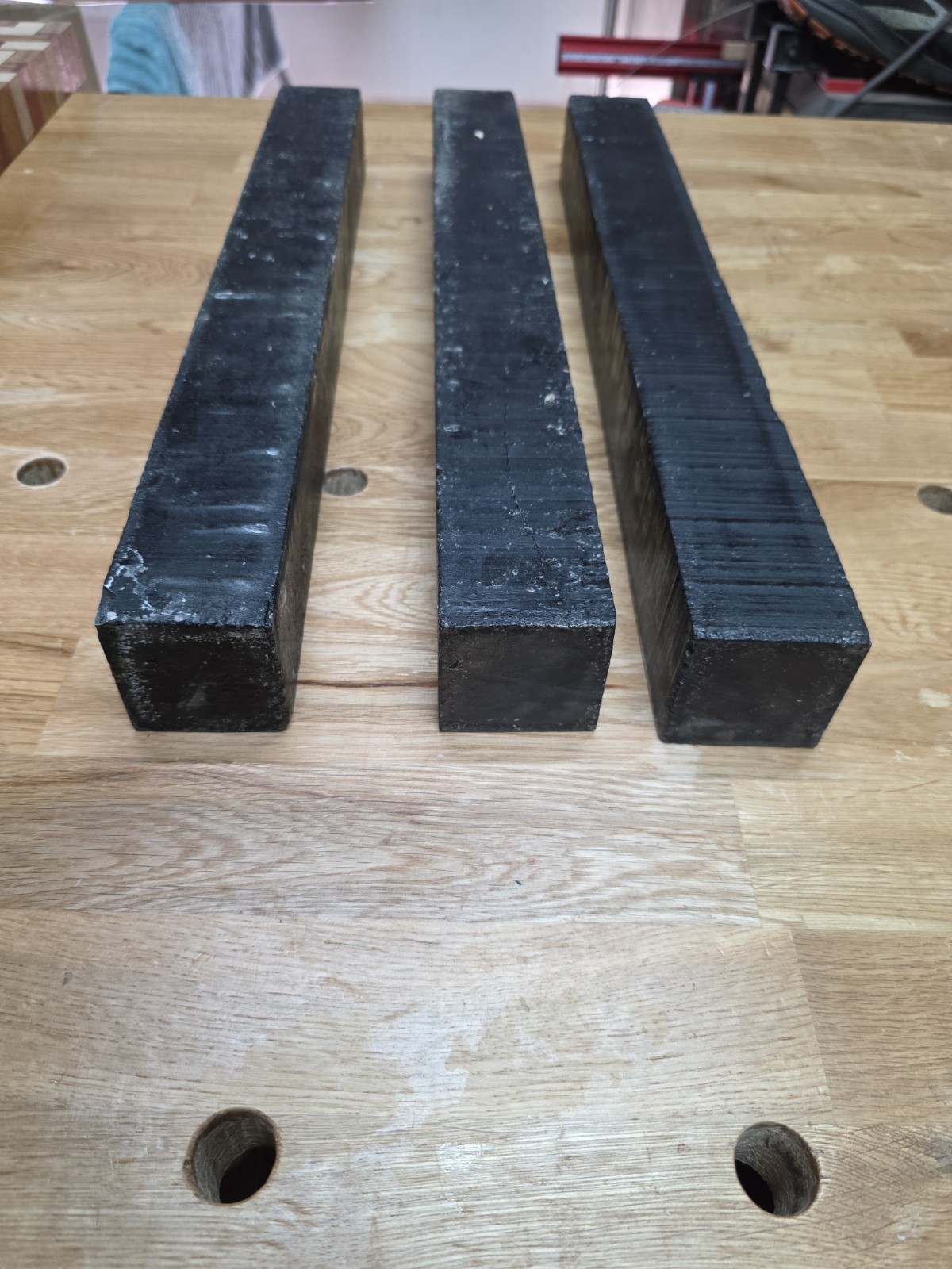 Gaboon Ebony 2″x2″x18″ Turning Blanks All Black (See Description) Price Is For 1