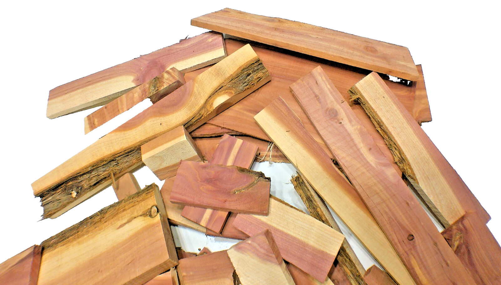 Aromatic Red Cedar Wood Milled Kiln Dried 10LBS Craft Project Pieces SHIPs FREE!