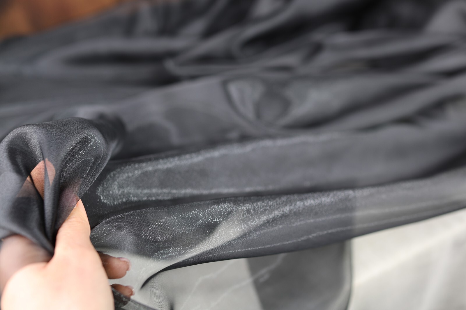 47 colors Crystal Sheer Organza Fabric SWATCH