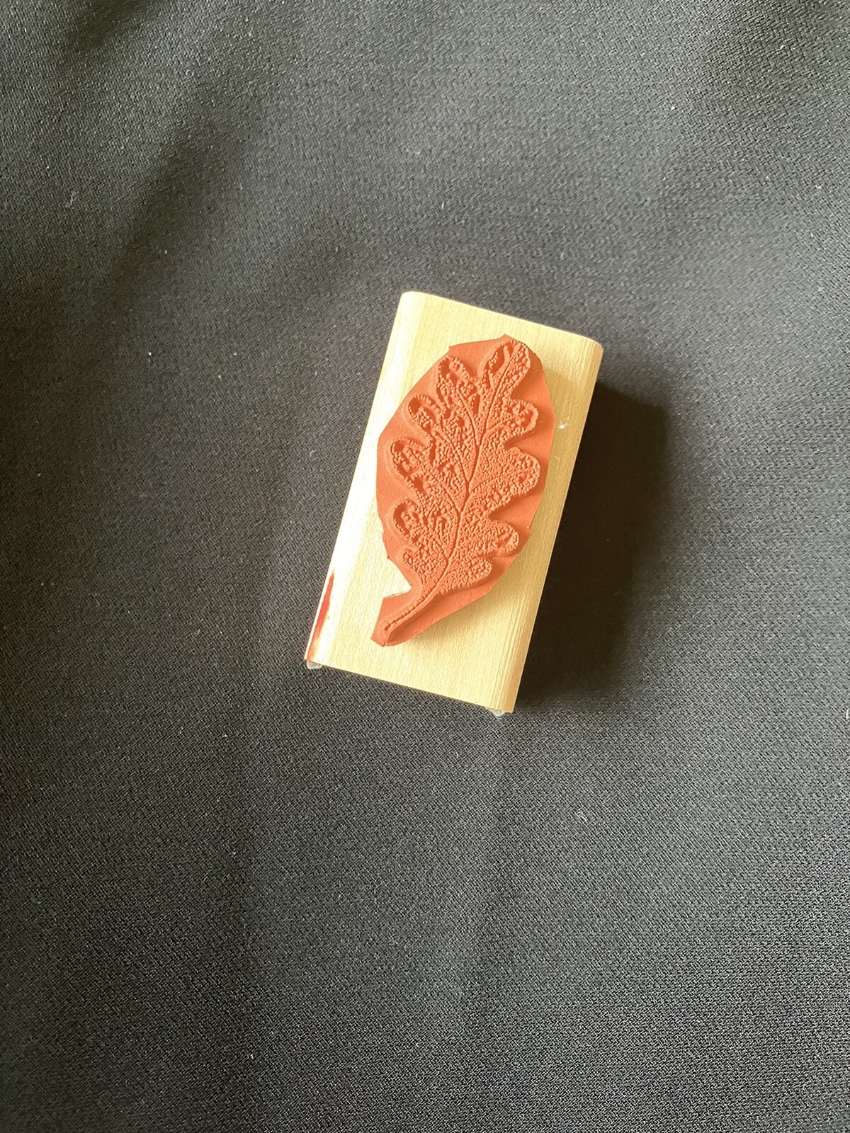 Stampin Up Line Drawing Oak Leaf Rubber Stamp 1998