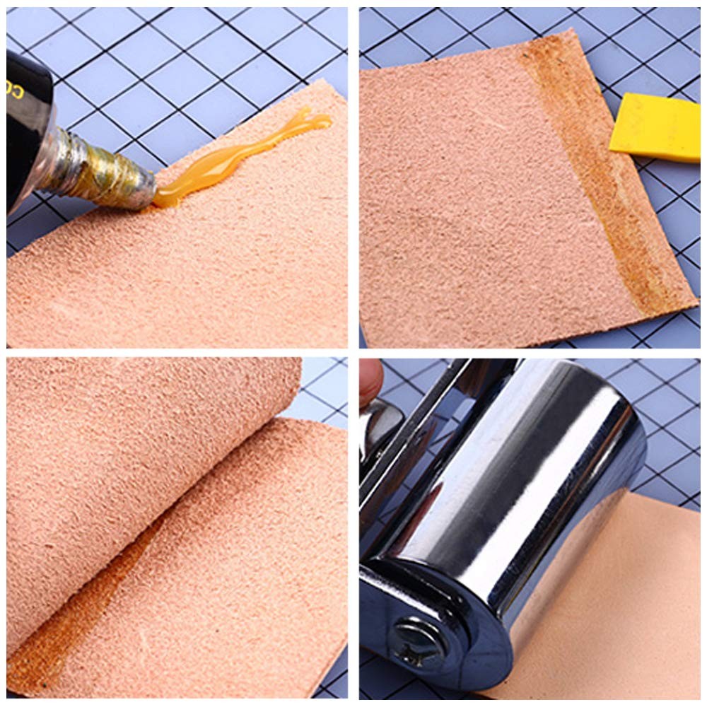 Leather Press Edge Roller Leather Glue Laminating Tool Platen Tool 60mm/2.4″inc