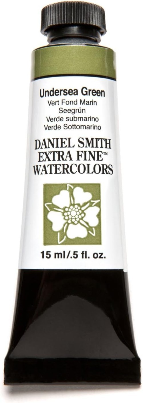 19093 Extra Fine Watercolor 15ml Paint Tube, Undersea Green , 0.5 Fl Oz Pack …
