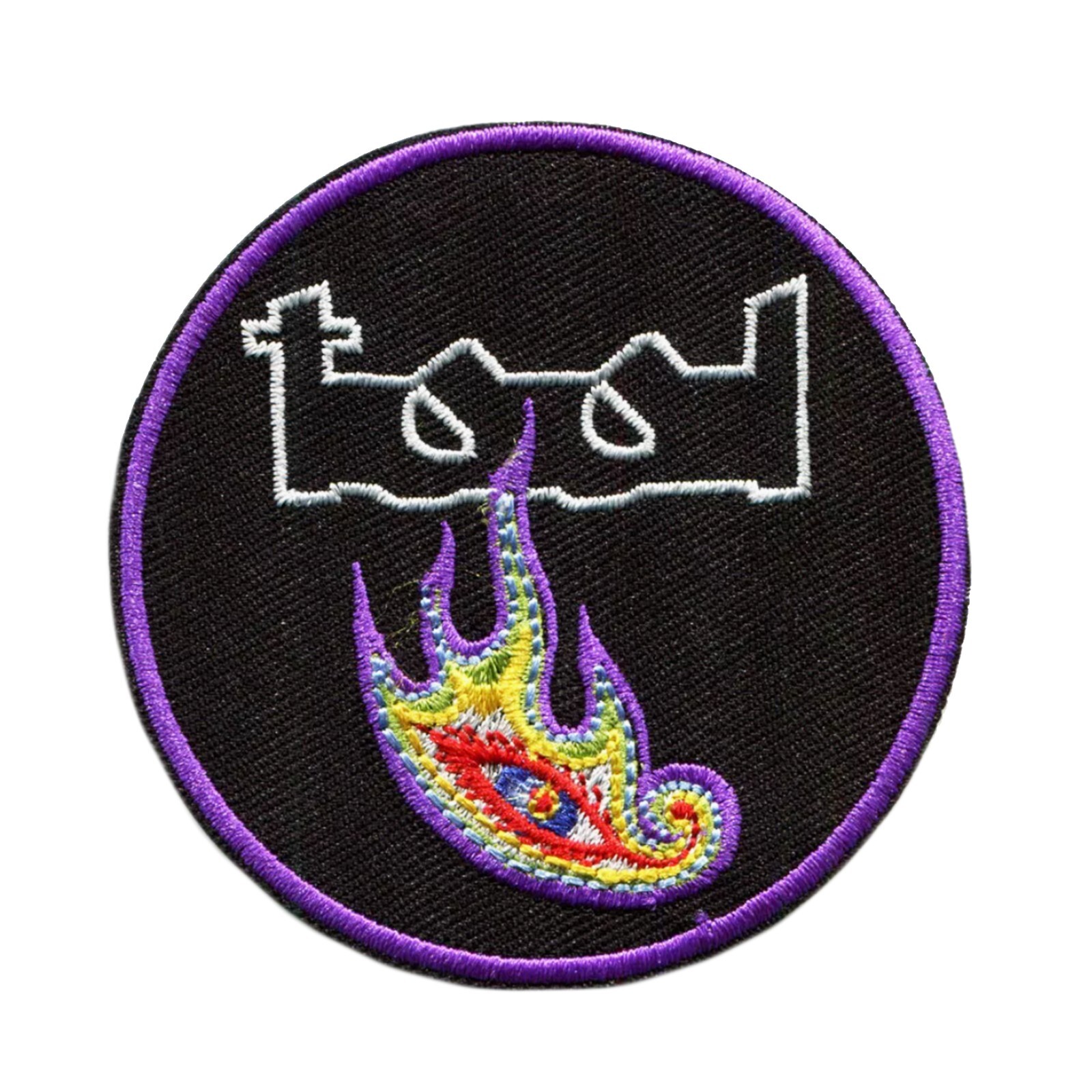 Tool Band Embroidered Iron on Patch – Progressive Metal Rock Flame Eye Design