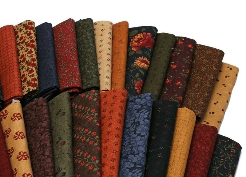 10 Fat Quarters – Kansas Troubles by Moda Calico Floral Flowers Quilting M228.05