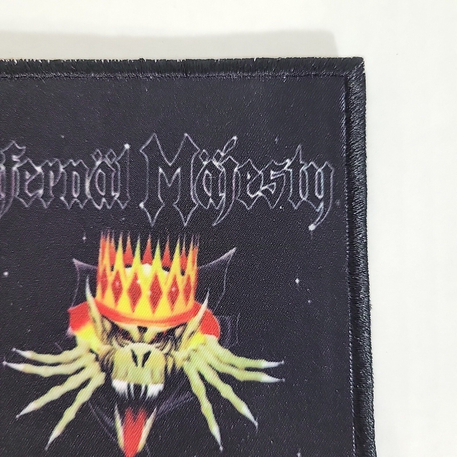 INFERNAL MAJESTY None Shall Defy SMALL PATCH Printed Band Logo