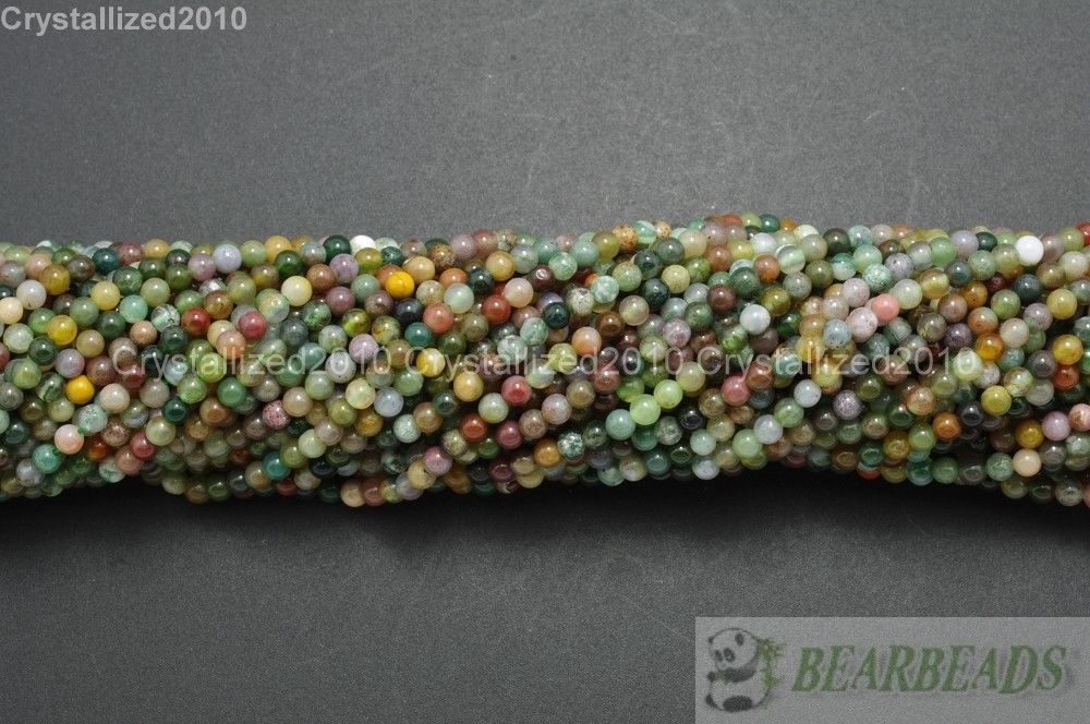 Wholesale Natural Gemstones Round Ball Spacer Healing Reiki Beads 2mm 3mm 15.5”