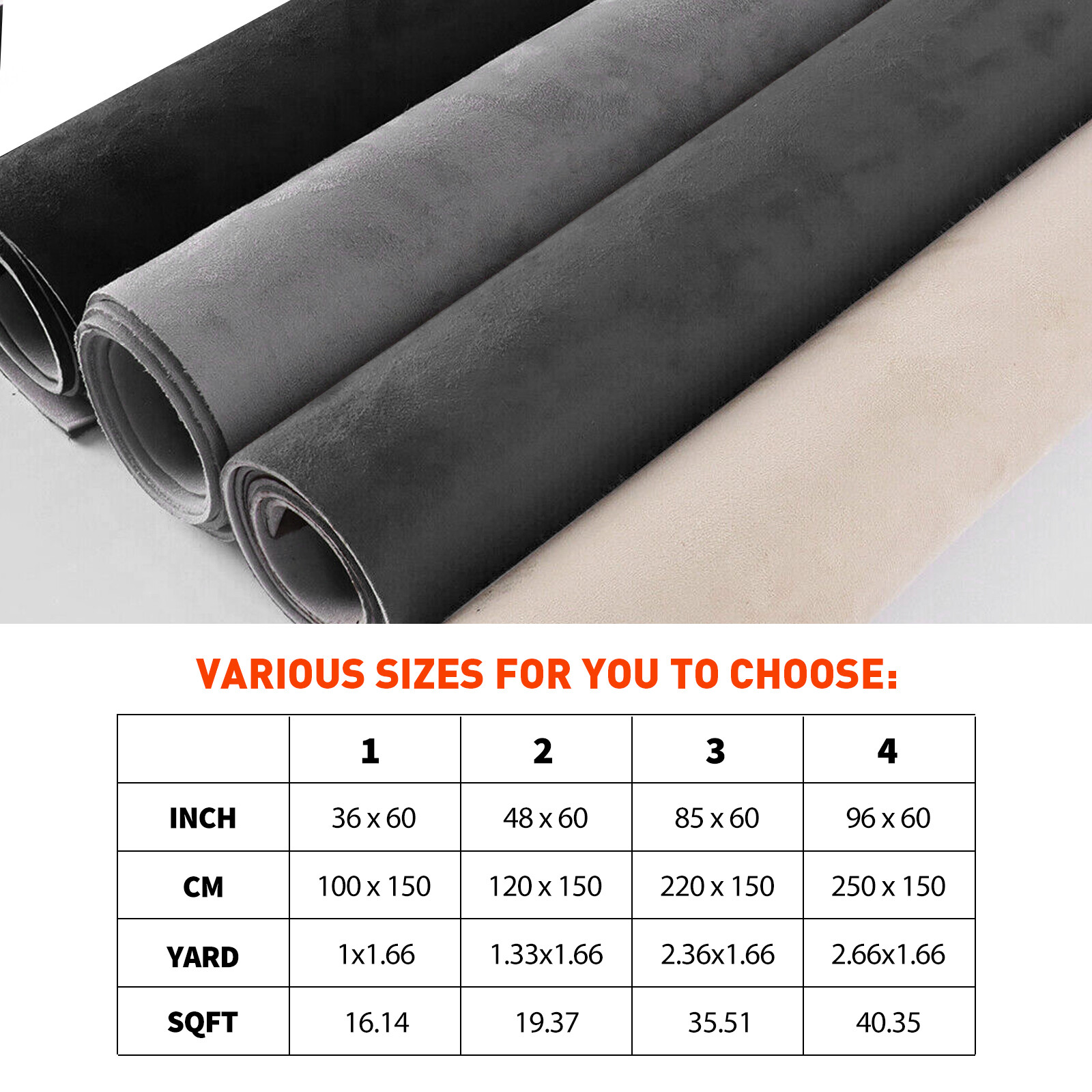 Suede Headliner Fabric 1/8″ Thick Foam Upholstery Roof Liner Replacement 60″ (W)
