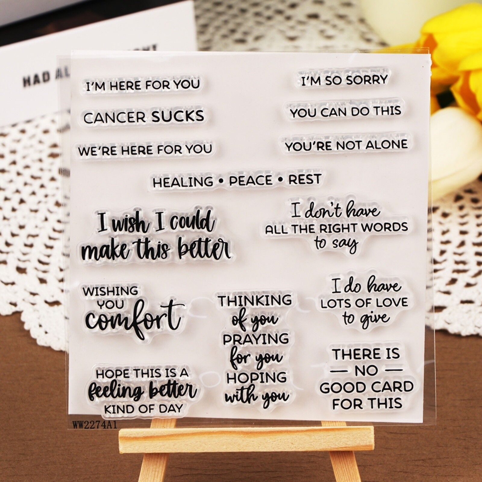 Words & Phrases Clear Stamps for Diy Scrapbooking Decoration Craft Card Making