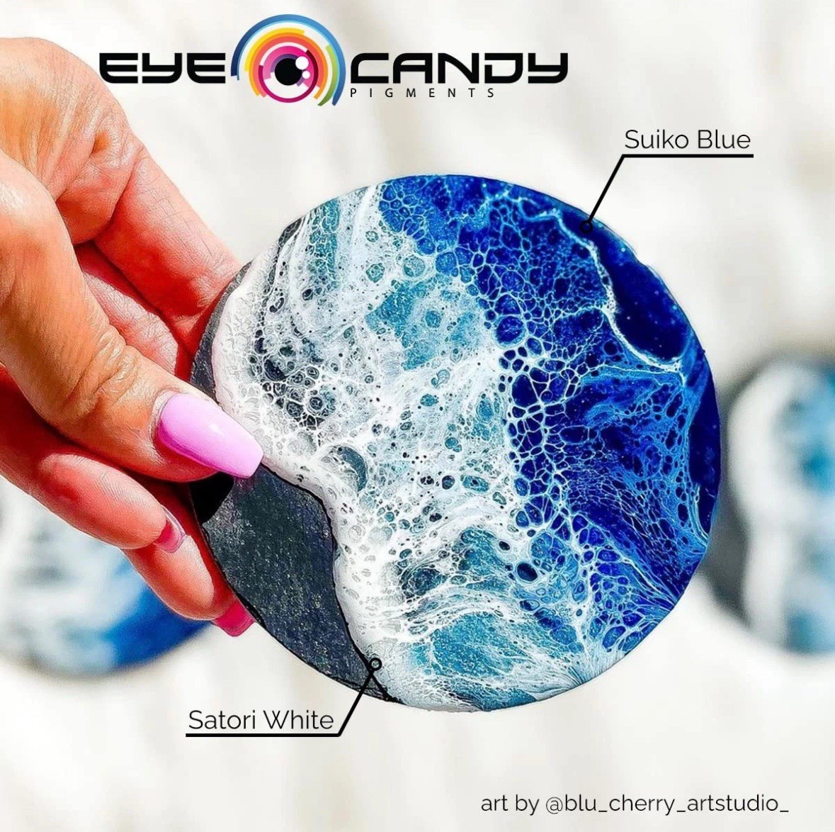 Eye Candy White Resin Pigment Paste Satori White (3 Oz) | Create Cells and Lacin