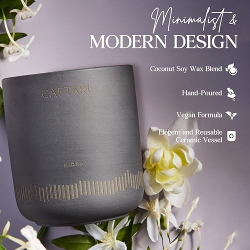 Luxury Aromatherapy Candle | Jasmine, Tuberose & Neroli Scented | 60 Charcoal