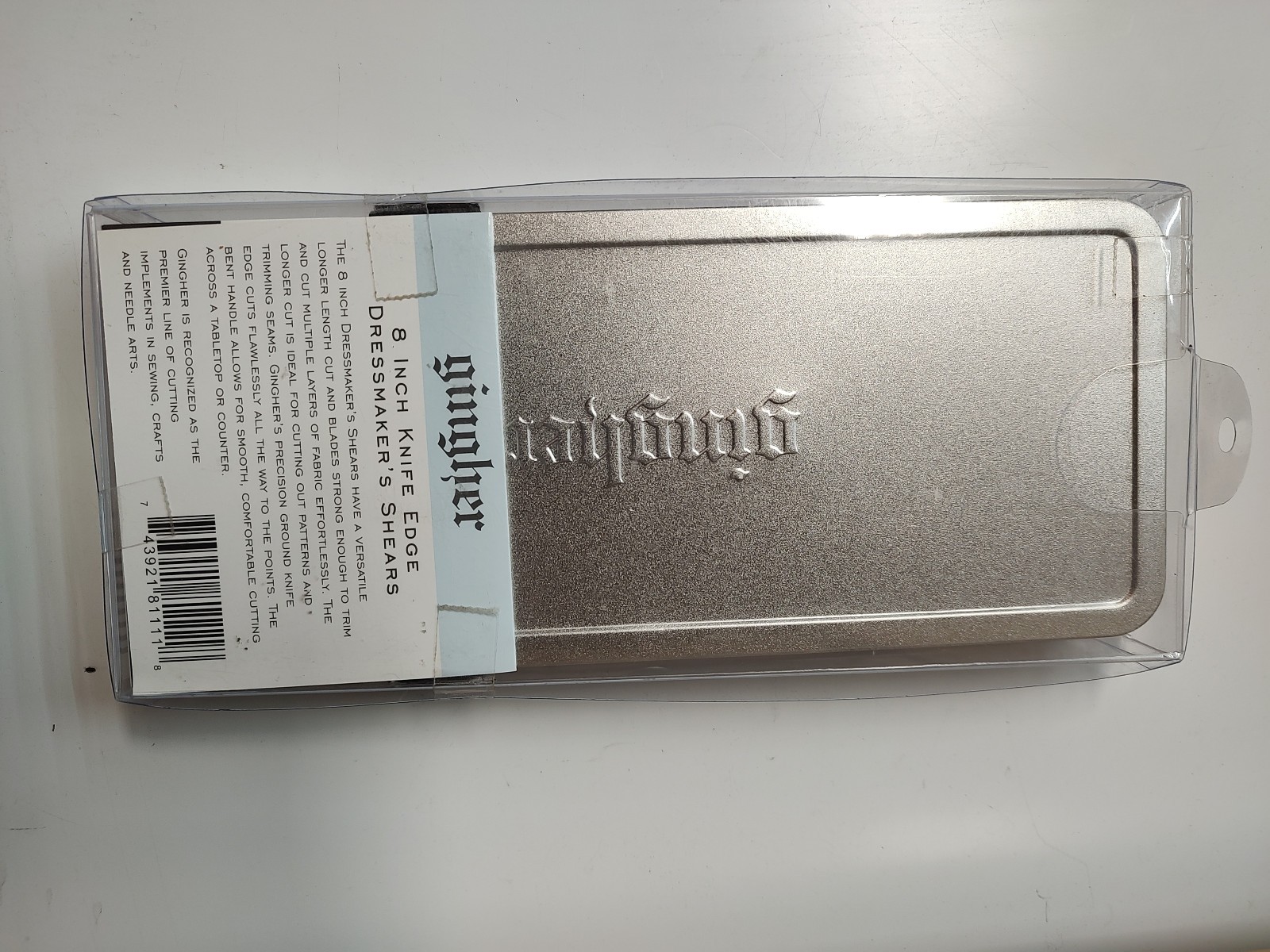 NEW Gingher 8-Inch Knife Edge Dressmaker’s Shears Model #G-8 New In Original Box