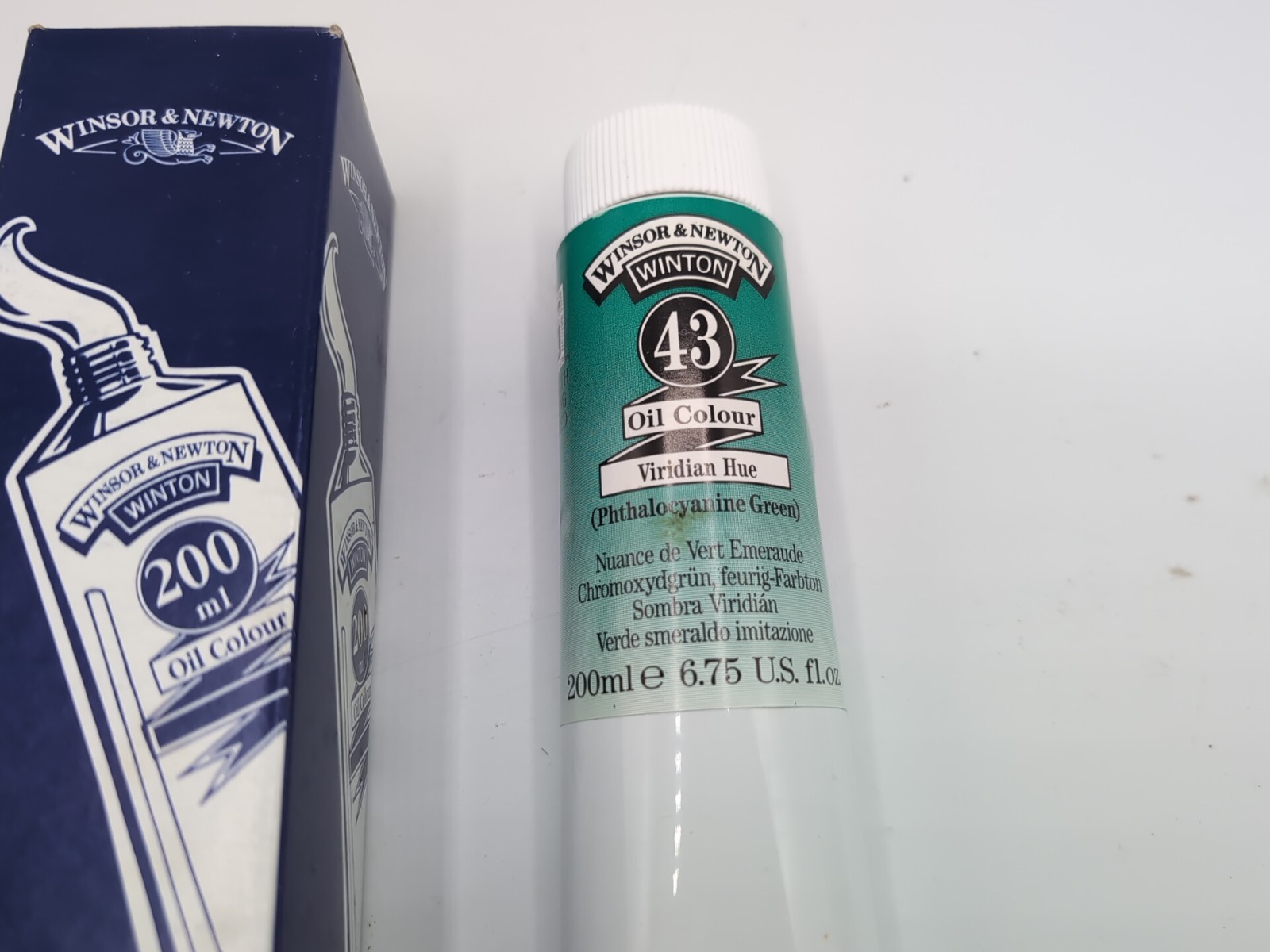 Winsor & Newton Winton Oil Colour 6.75 oz. 200ml 43 Viridian Hue