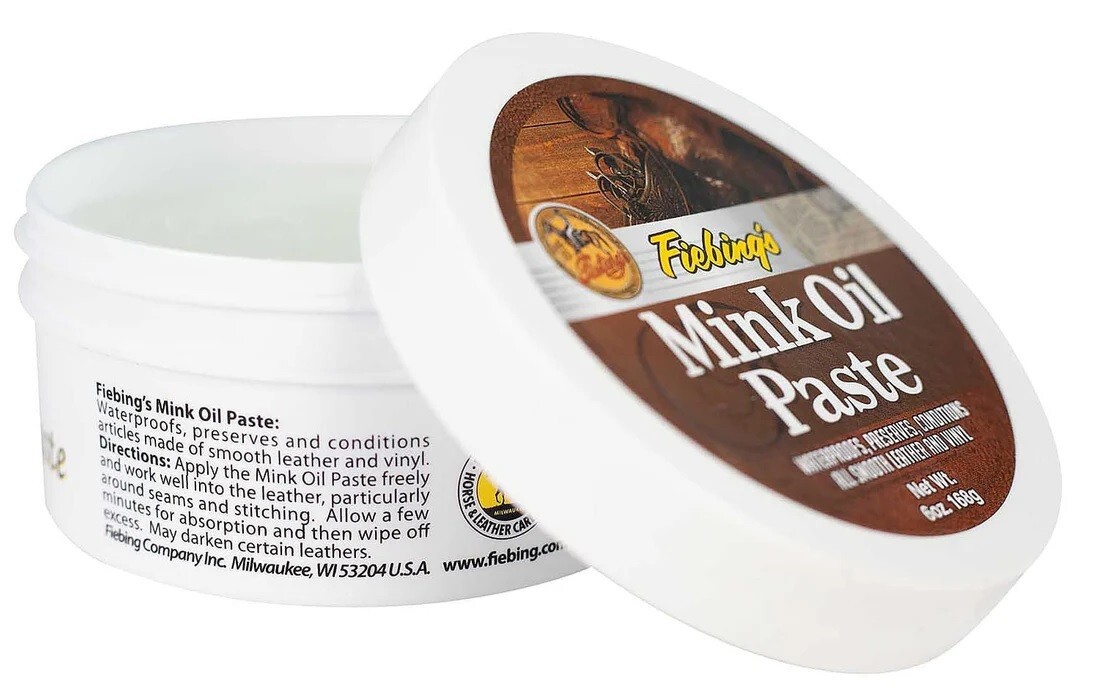 Fiebing’s Mink Oil Paste For Smooth Leather And Vinyl 6oz