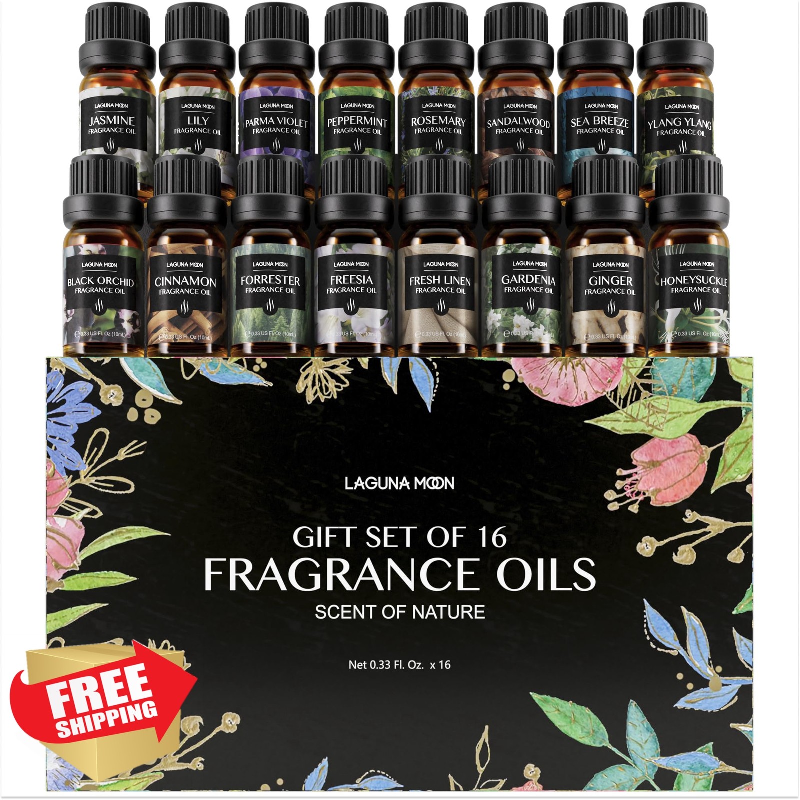 Lagunamoon Fragrance Oil Collection – Premium 16 Piece Gift Set for Diffusers…