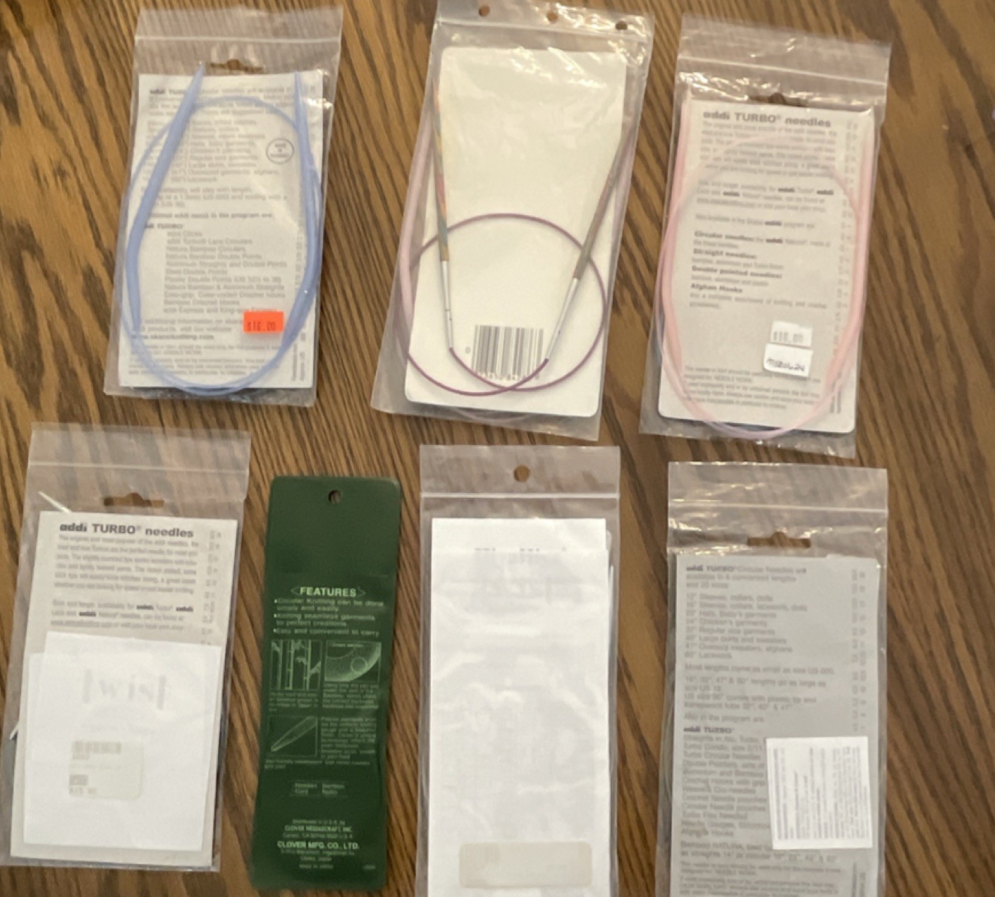Assorted Circular Knitting Needles (All Sizes)
