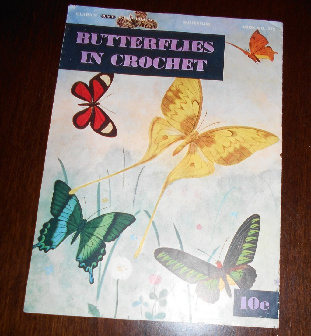 Butterflies In Crochet 1951 CLARKS J.P. Coats Pattern Book 272 1st Edition