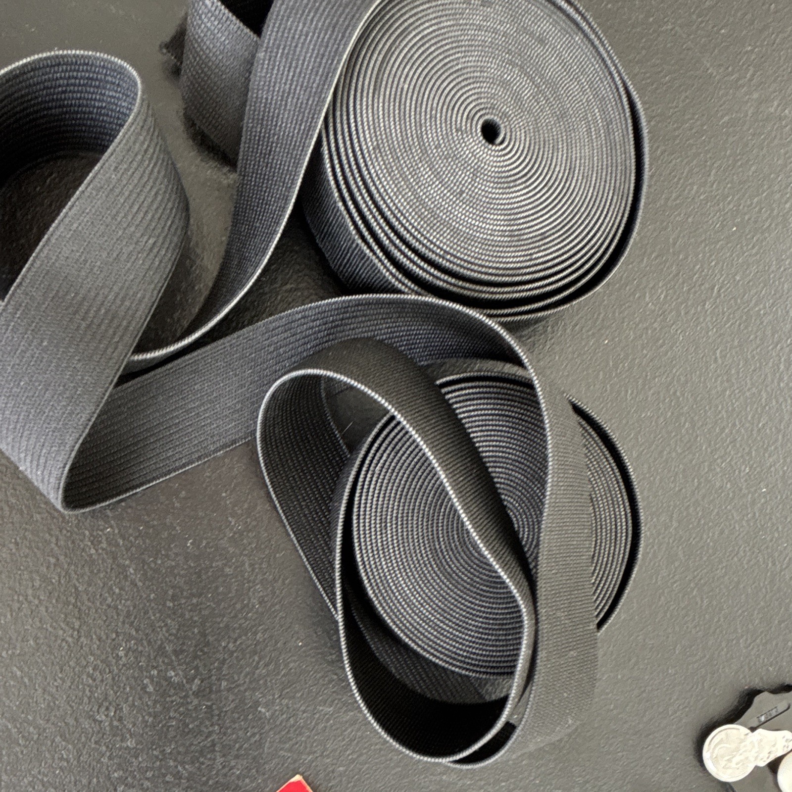 Black Polyester Elastic Sewing Trim Webbing Tape Roll Lot – Elastic Rolls