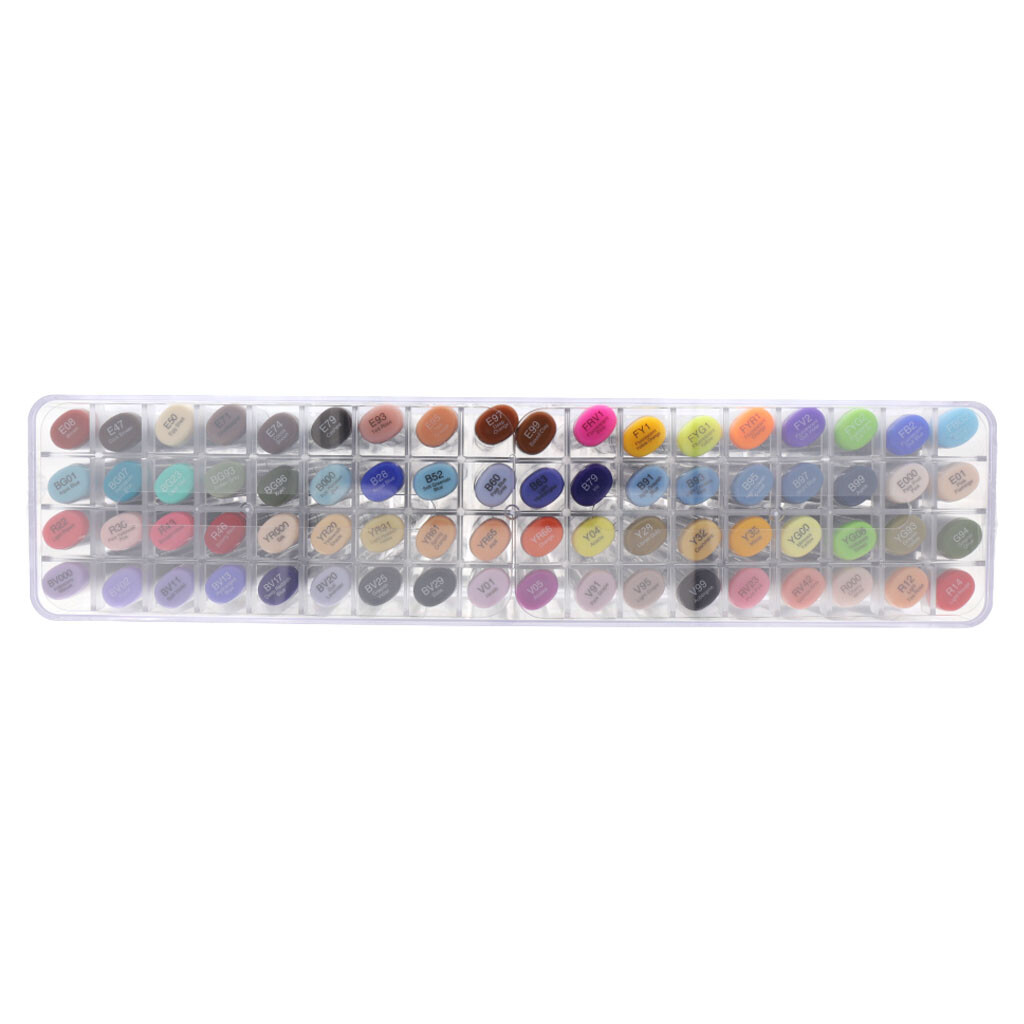 Copic Sketch Marker 72 Color Set Premium Artist Markers A, B, C, D, E Type