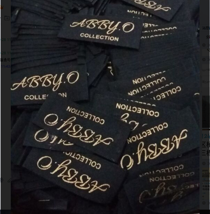 1000pcs customized garment labels woven or printed labels clothing main labels