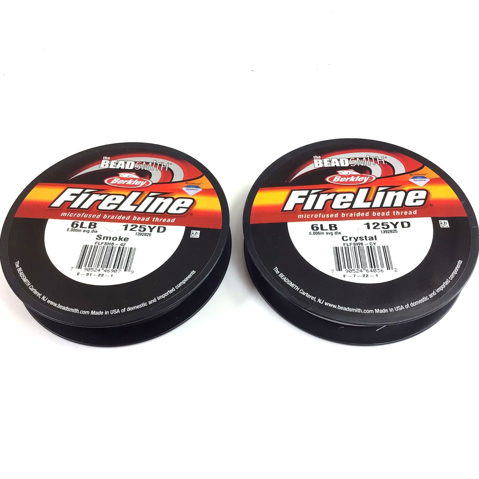 FireLine Beading Thread 6LB Crystal Smoke Black Beadsmith 15YD 50 125 yard/spool