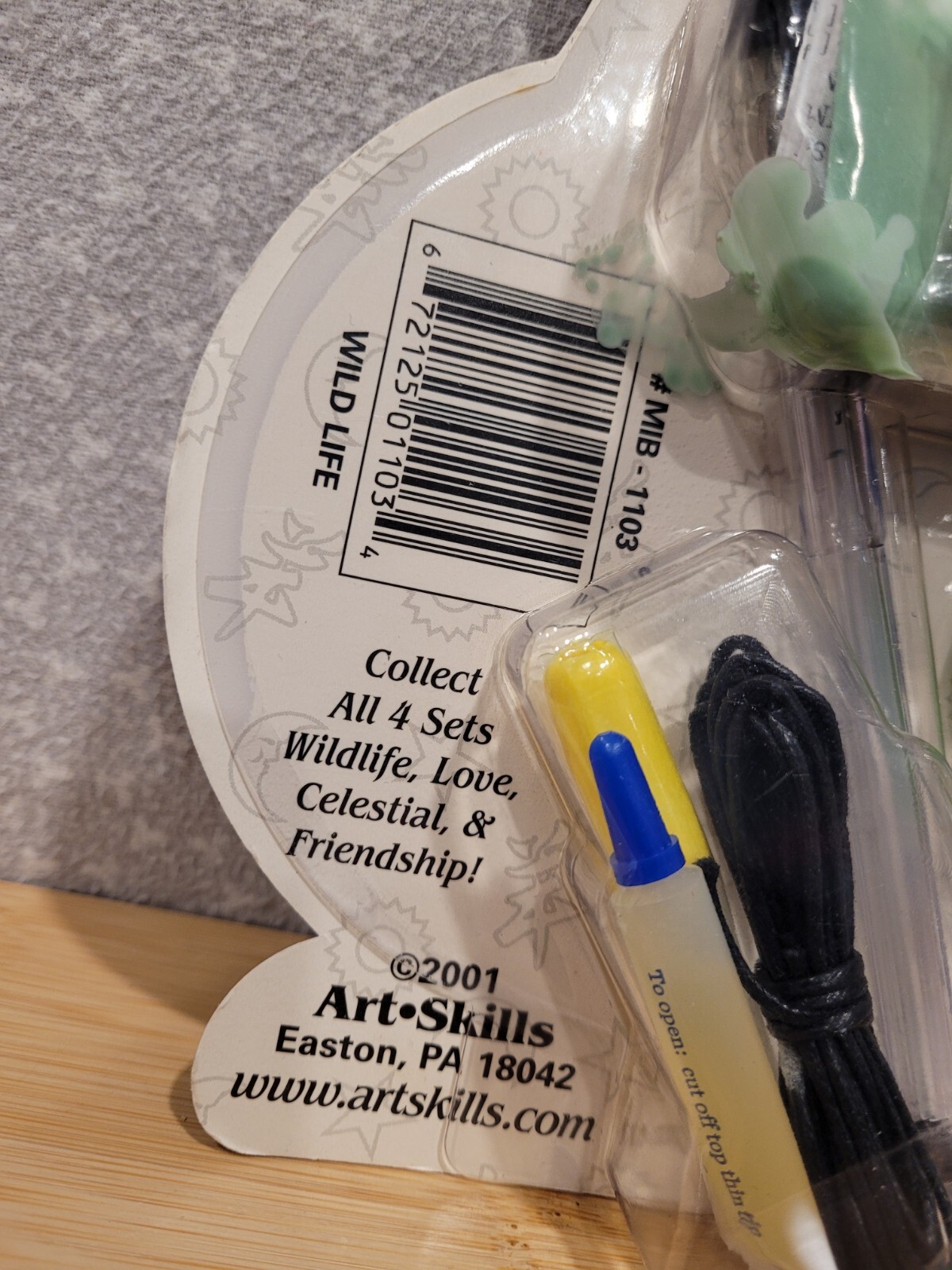 2001 Y2K Art Skills Message in a Bottle Rice Jewelry Wildlife Necklace Kit NOS