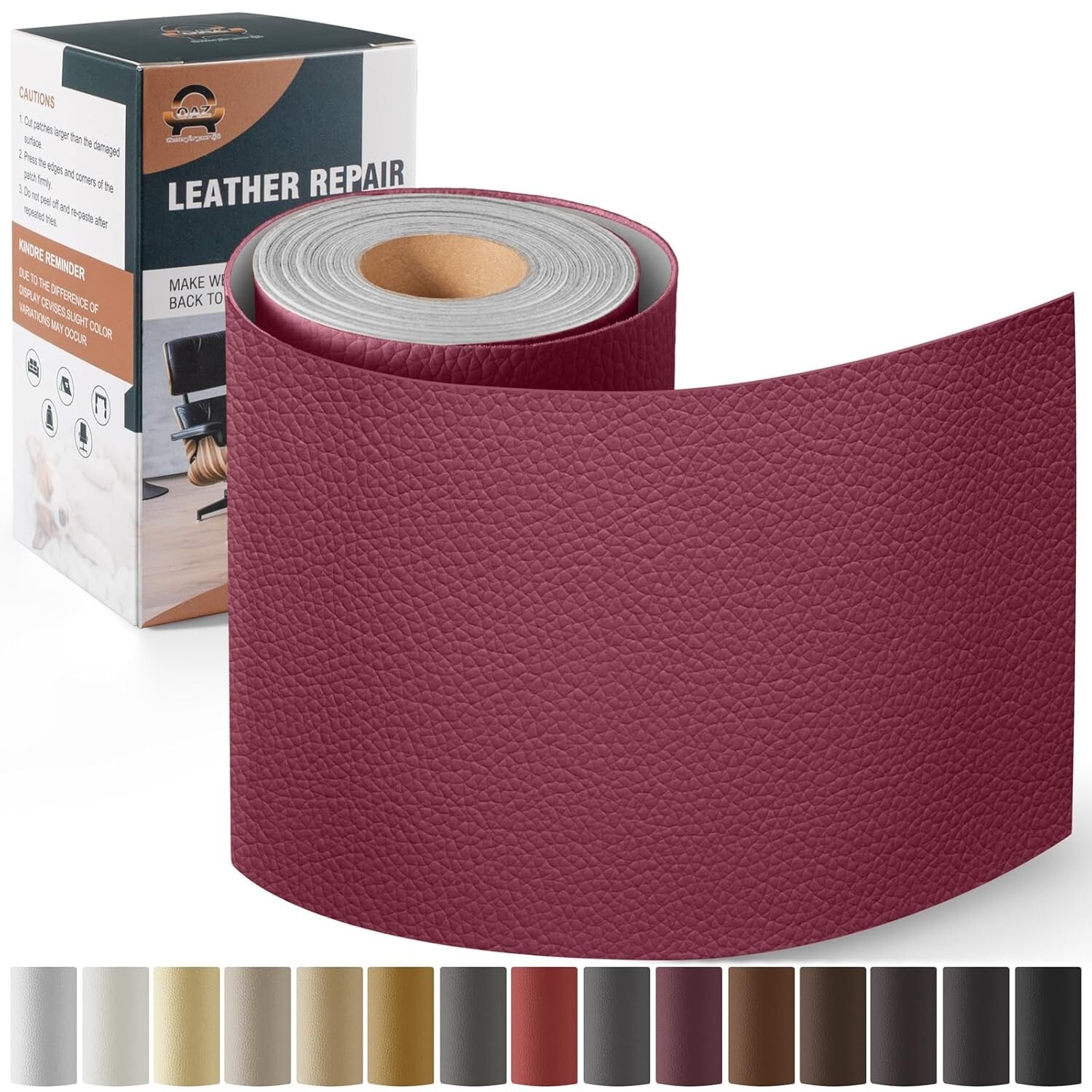 Leather Repair Kit for Furniture 4″x 63″, Self Adhesive Patch Kit for Furniture