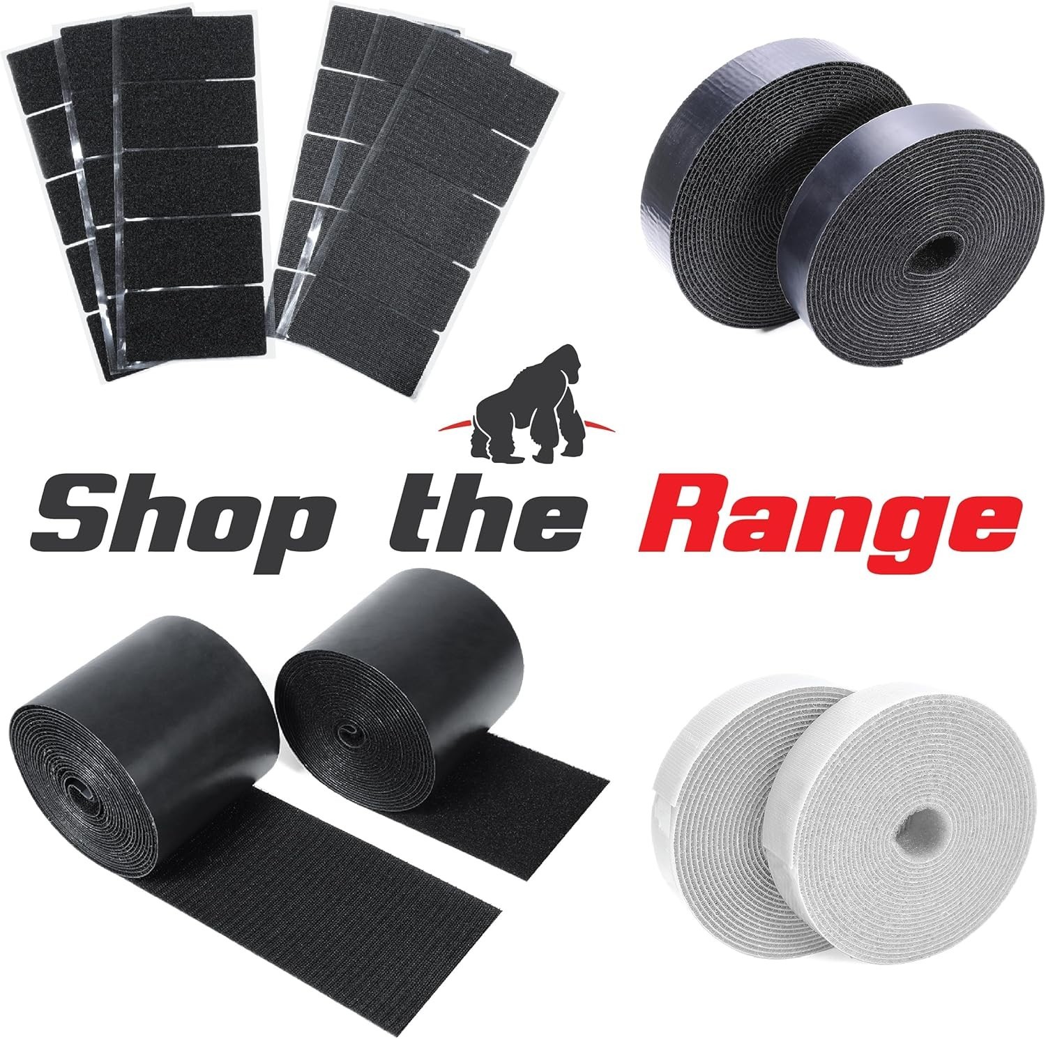 Self-Adhesive Hook and Loop Tape – 15ft x 2 inch Wide – Heavy Duty Sticky Bac…