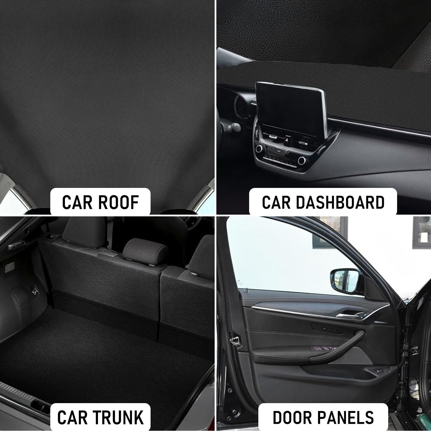 Automotive Universal Flat Knit Headliner Fabric 1/8 Thick Foam Backing /60″ Wide
