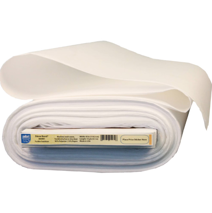 Pellon 809 Décor Bond White Fusible Fabric Stabilizer, 45″ x 10 Yards