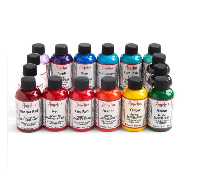 Angelus Brand Acrylic Leather Paint Waterproof Black – 4.oz