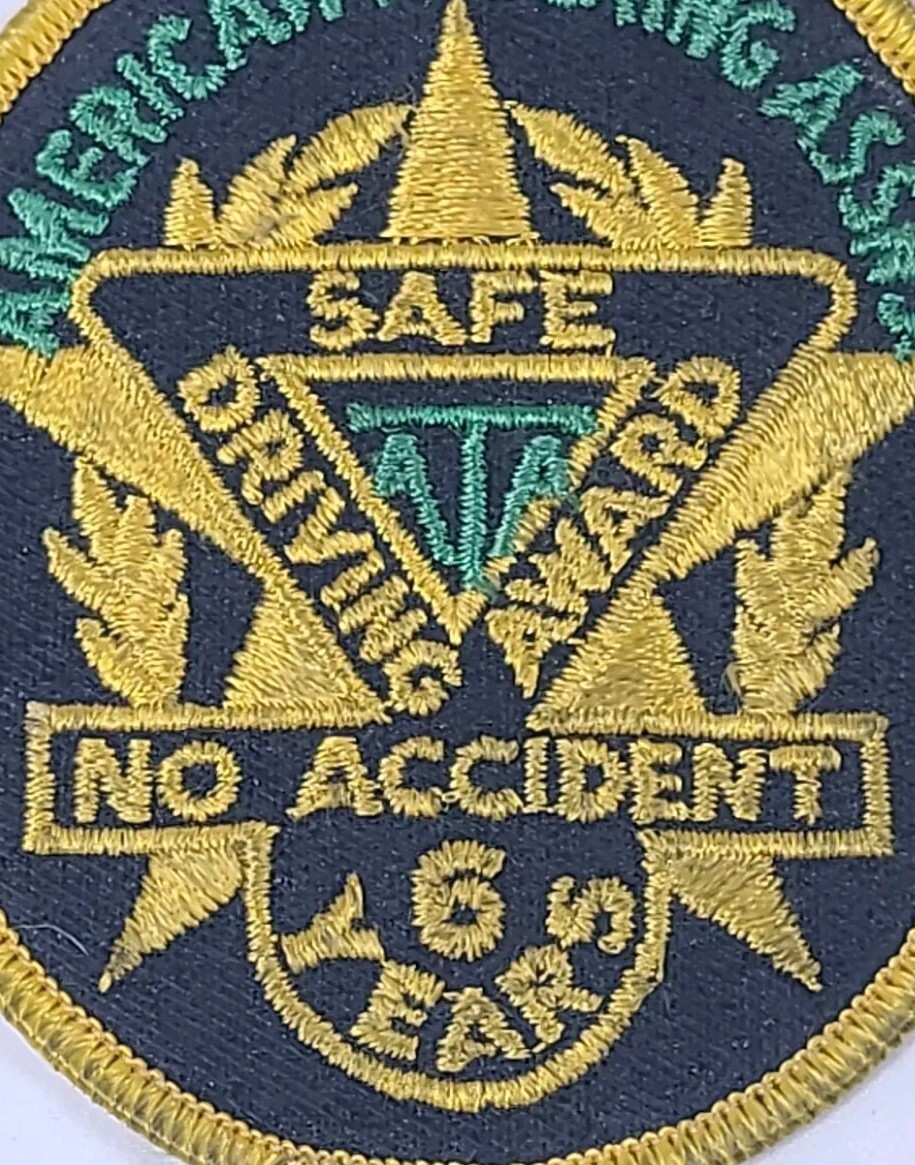 American Trucking Associations Safe Driving Award Patch 6 Years No Accidents ATA
