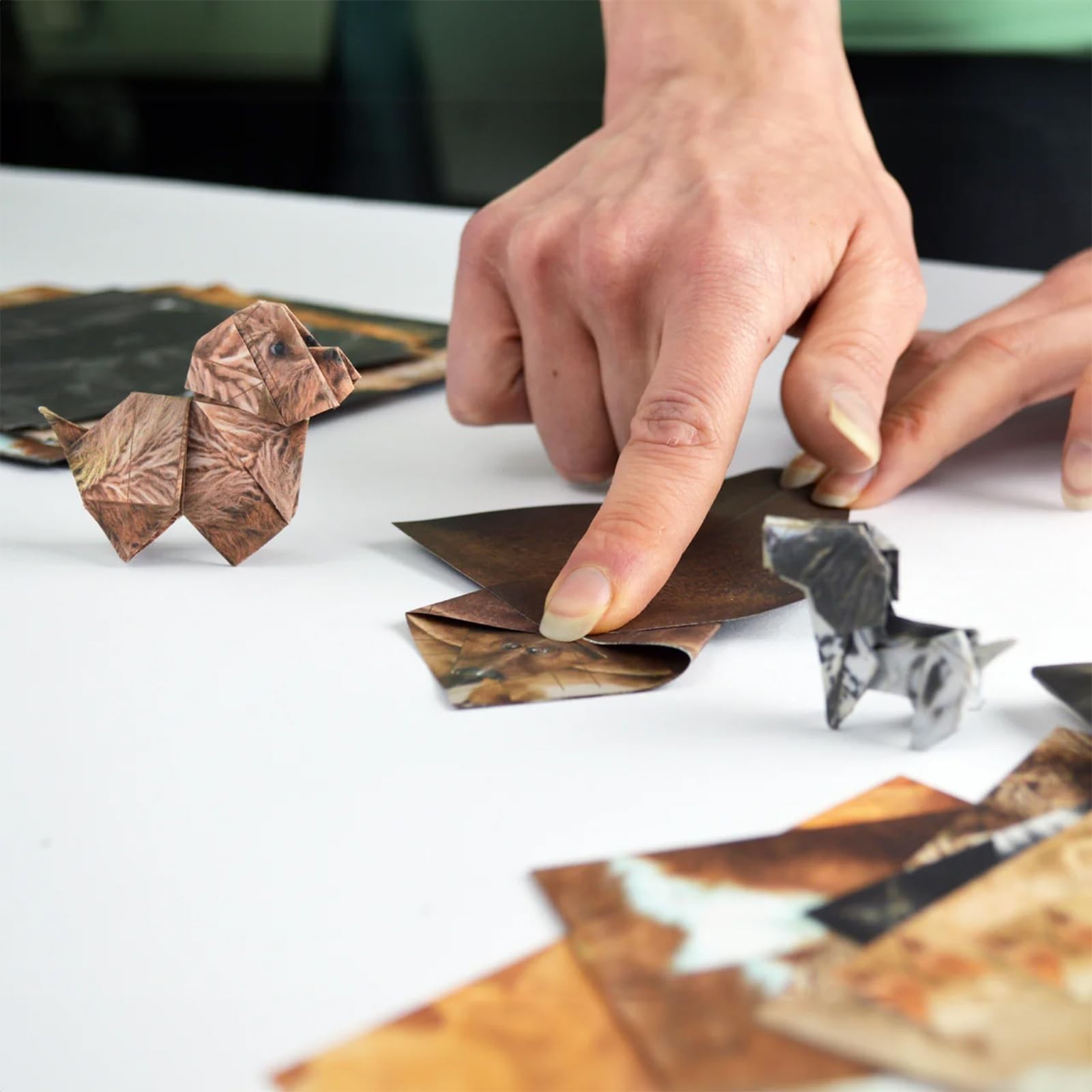 DIY Paper Pups Origami Kit – 50 Adorable Puppy Folding Sheets, Creative Handmade